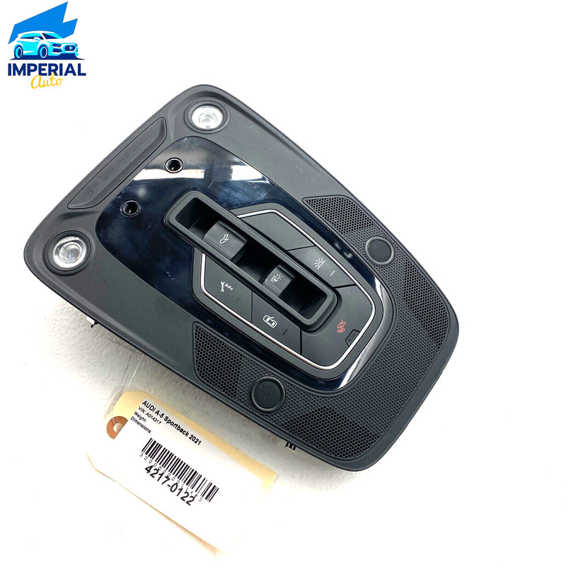 2020-2022 AUDI A5 SPORTBACK ROOF OVERHEAD CONSOLE DOME LIGHT LAMP SWITCH OEM