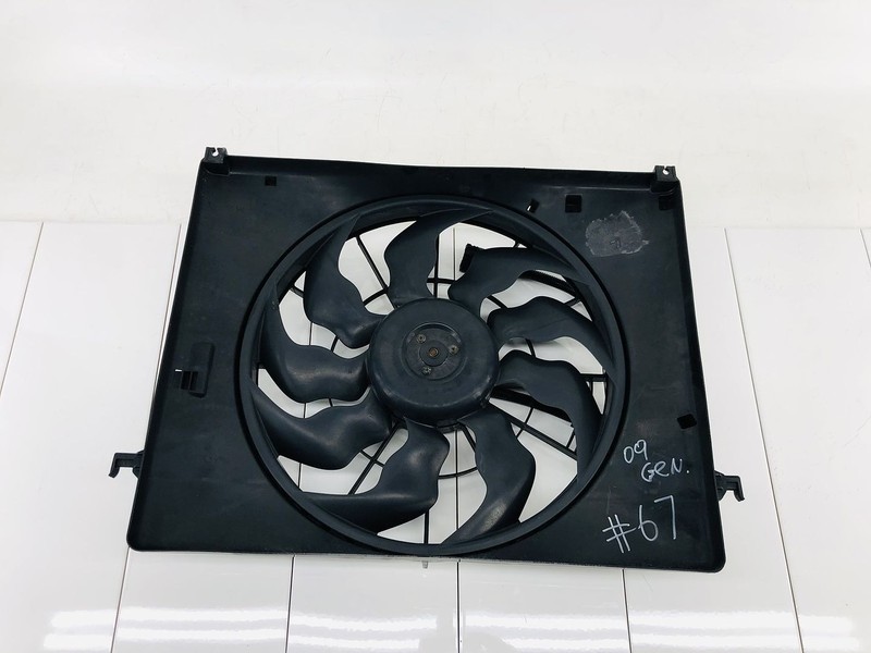 09-14 HYUNDAI GENESIS 4.6L GAS ENGINE MOTOR RADIATOR COOLING FAN SHROUD OEM #67
