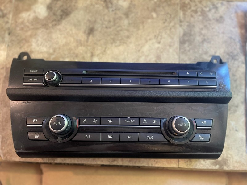 11-16 BMW F10 535i 550i M5 HEATER A/C CONTROL PANEL AUDIO CLIMATE TEMP CD 102523