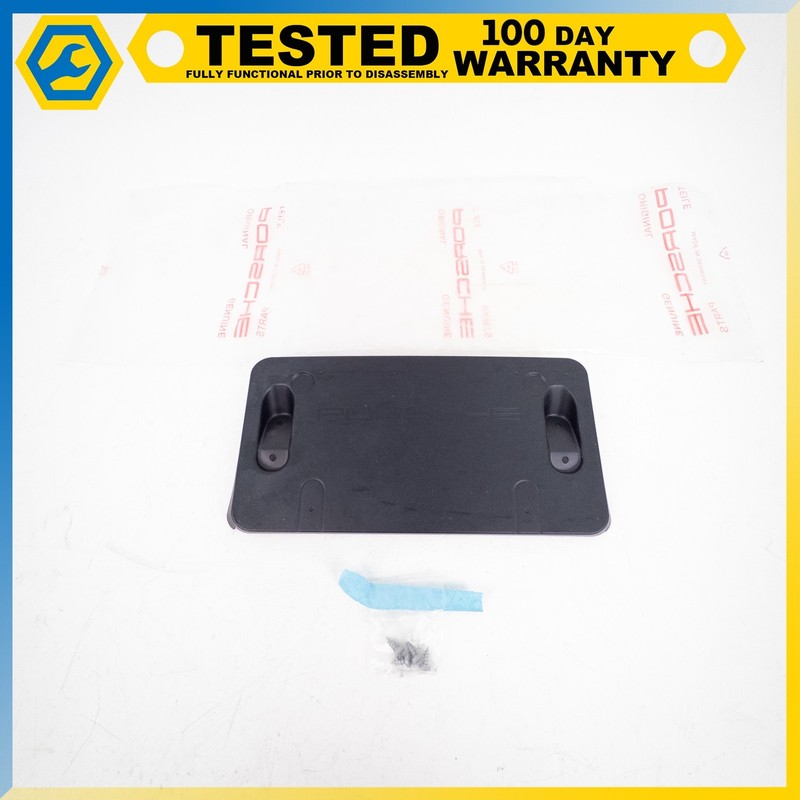 19-21 PORSCHE MACAN FRONT LICENSE PLATE BRACKET HOLDER OEM