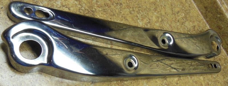 2008 Harley Davidson HD FXDL Dyna Glide Rear Back Chrome Fender Rail Trim Cover
