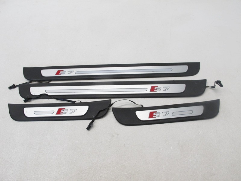 13-18 AUDI 4G S7 SEDAN DOOR SILL PANEL SCUFF PLATE OEM GENUINE 121124
