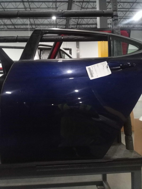 2020 Acura TLX Left Rear Door Blue 373374 Good Condition 4DR Sedan