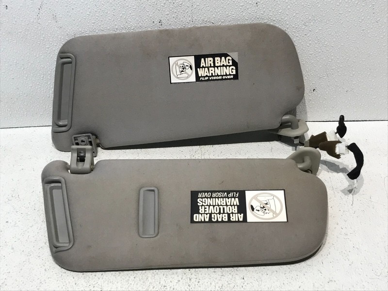 01-06 Hyundai Santa Fe Sunvisor Sun Visor Sunshade Left LH RH Right Set Gray OEM
