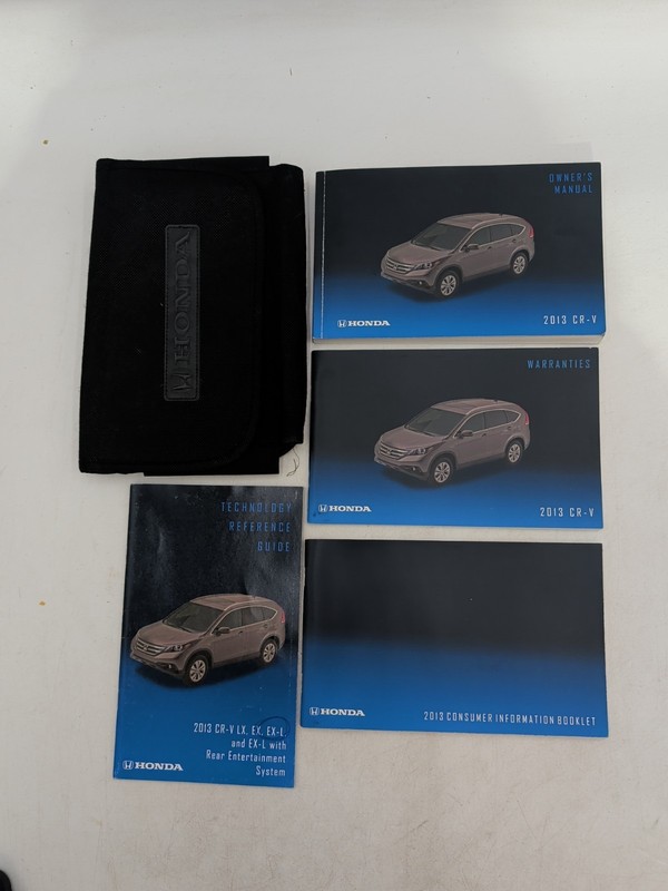 2013 Honda CR-V Crv Owners Manual With Technology Guide Plus Case