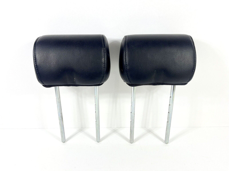 ✅ 2004-2008 FORD F-150 F150 REAR SEAT 2ND ROW HEADREST SET BLACK LEATHER OEM