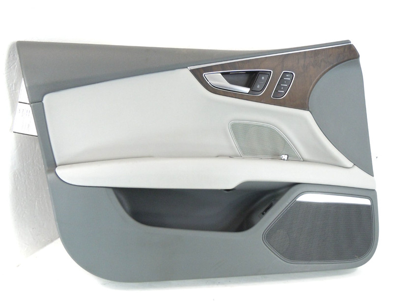 2012-2015 Audi A7 Front Interior Door Panel Driver Left OEM Gray