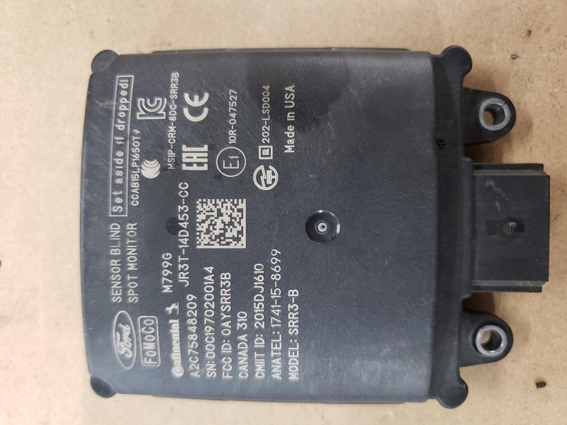 2019 FORD EDGE radar unit rear blind spot JR3T14C689CC OEM 19 20 21 22 23
