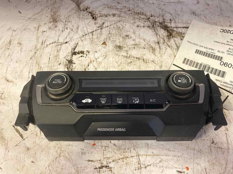 Heater A/c Control HONDA CIVIC 17 18 19 20 21