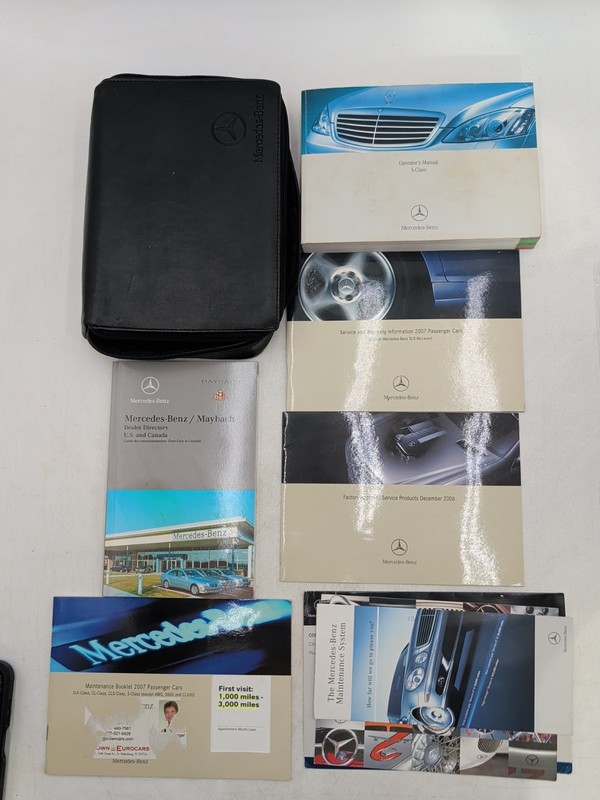 2007 Mercedes Benz S-Class S350 S430 S550 S600 Owners Manual 5.5 V8