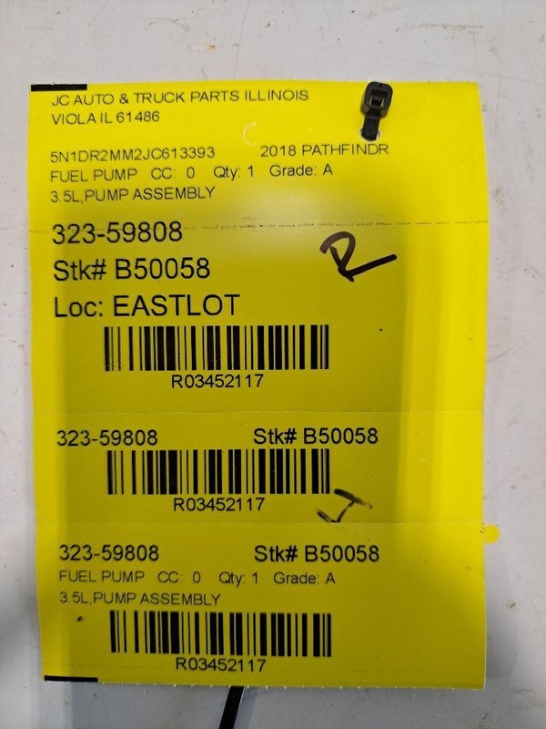 Fuel Pump Fits 17-20 INFINITI QX60 3452117