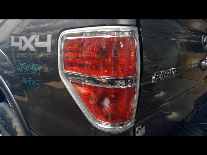 Driver Tail Light Styleside Bright Border Fits 09-14 FORD F150 PICKUP 1687660