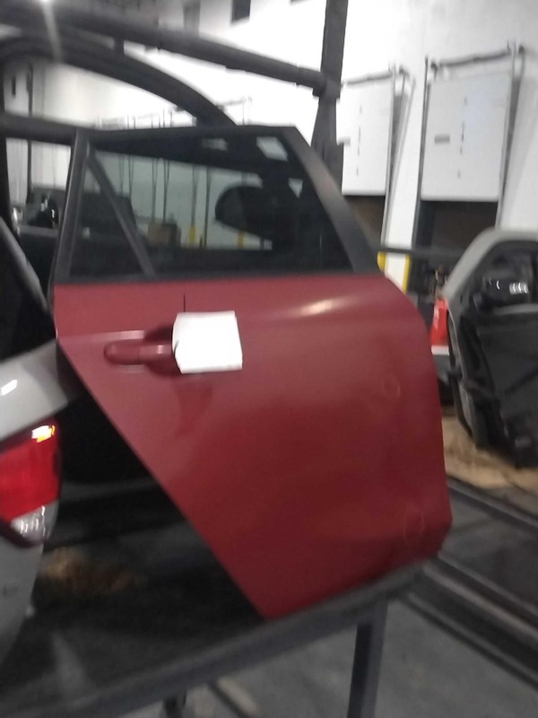 2011 MAZDA 3 Rear Right Door Silver Red BS9 Used, Sun Damage & Dents