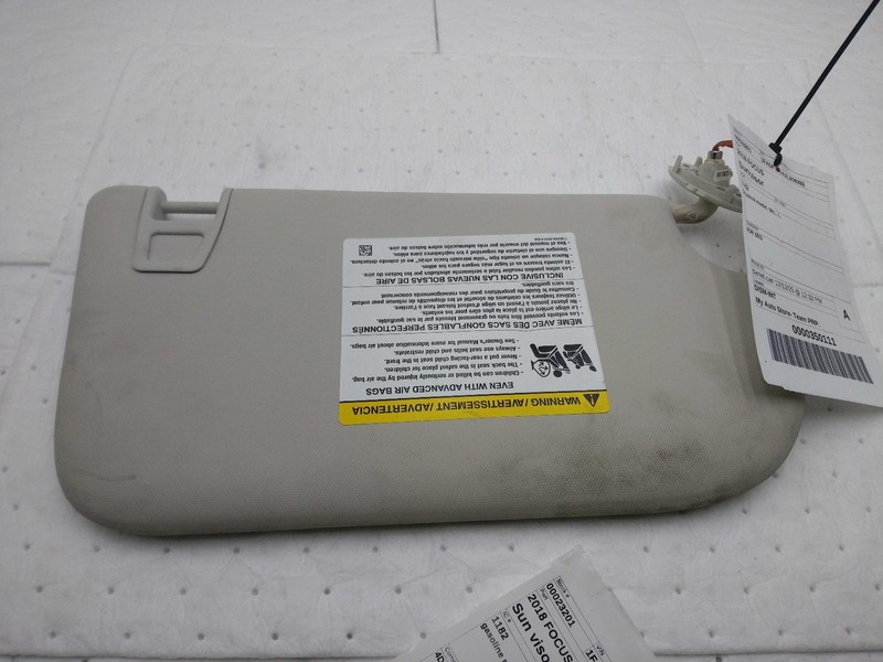 2018 Ford Focus Silver Sun Visor 356904 Used 112K Miles 4DR SED