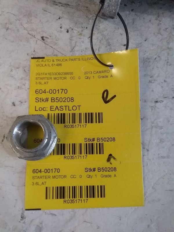 Starter Motor VIN 3 8th Digit Opt Lfx Fits 08-15 CTS 3517117