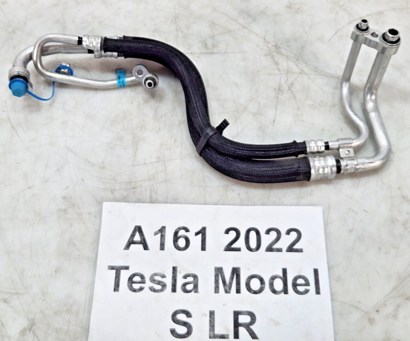✅ 21-23 OEM Tesla Model X S AC Compressor Manifold Pipe Line Tube Assembly