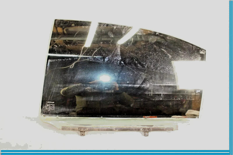 07-17 Lexus LS460 XF40 SWB Rear Left Driver Door Glass Window 68104-50240 OEM