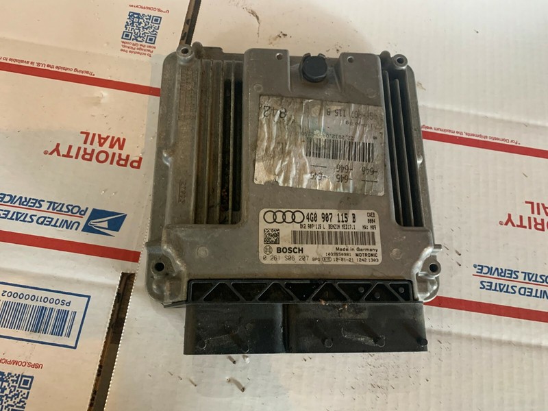 12 AUDI A6 ENGINE COMPUTER EBX PCM ECU MODULE 4G0907115B