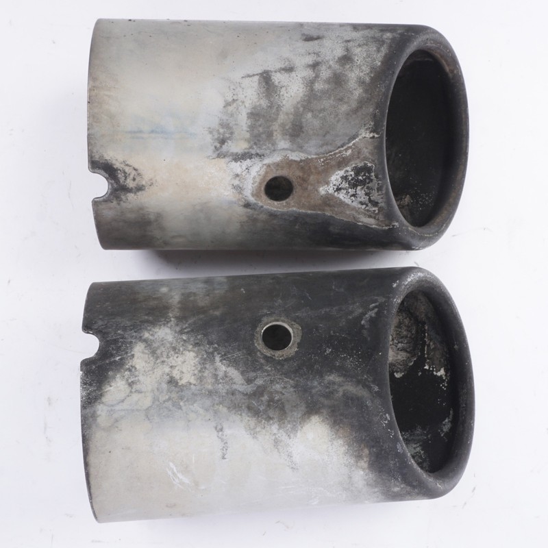 2011 - 2018 AUDI A8 A8L LEFT RIGHT SIDE EXHAUST CHROME EXTENSION PIPE TIP OEM