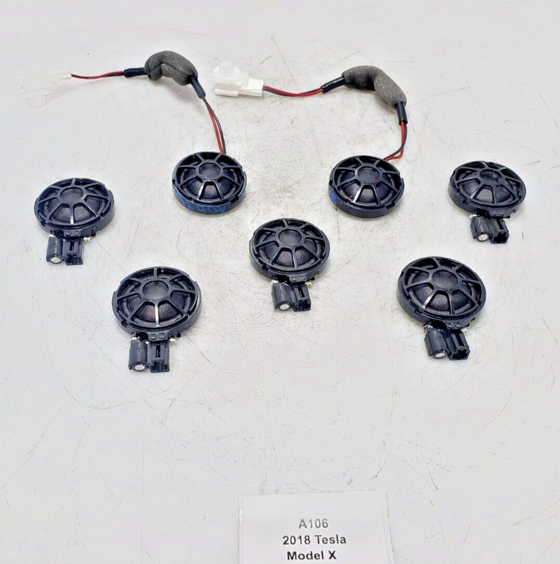 ✅ 16-20 OEM Tesla Model X Front Rear Left Right Tweeter Door Speaker SET Of 7