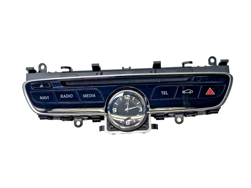 15-18 MERCEDES C300 W205 AUDIO RADIO CONTROL SWITCH PANEL W/ CLOCK OEM #A0.67