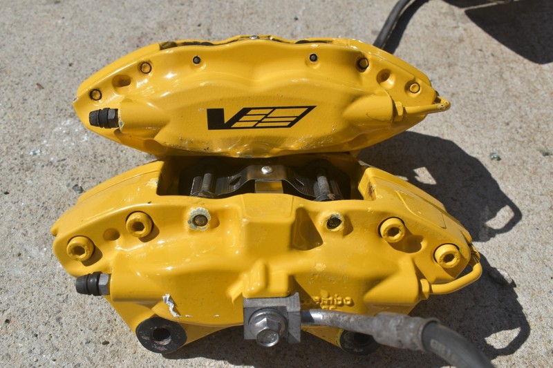 2009-2015 Cadillac CTS-V Brembo Yellow REAR PAIR CALIPERS OEM PERFORMANCE PART