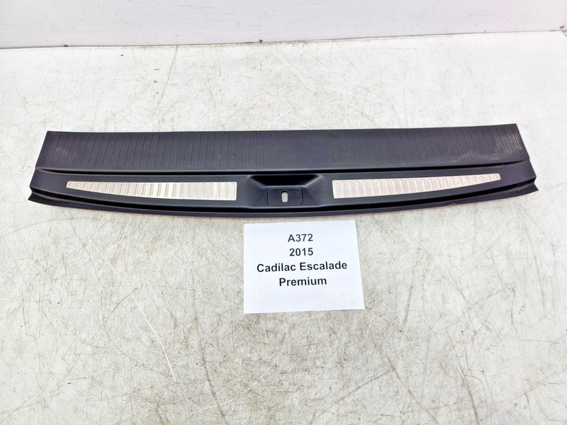 ✅ 15-20 OEM Cadillac Escalade Rear Trunk Latch Lock Sill Scuff Plate Trim Cover
