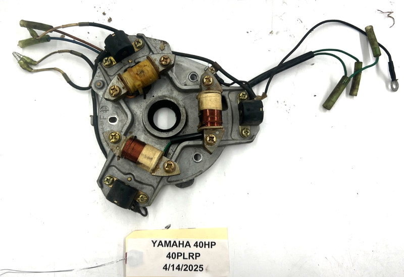 Yamaha 40 50 HP Stator Base Assembly Charge Coil Lighting Coil 6H5-85560-01-00