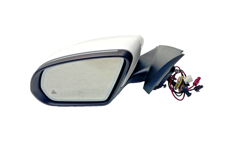 15-18 MERCEDES C300 W205 LEFT SIDE SIDEVIEW MIRROR ASSEMBLY WHITE OEM #A0.67