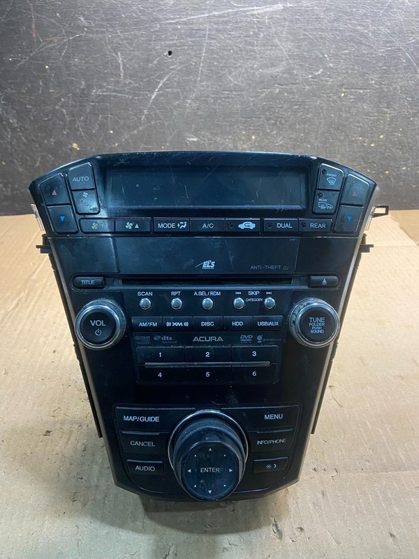 2010 to 2013 Acura Mdx Radio Stereo 6 CD Player Climate Control Pan OEM Y7636 DG