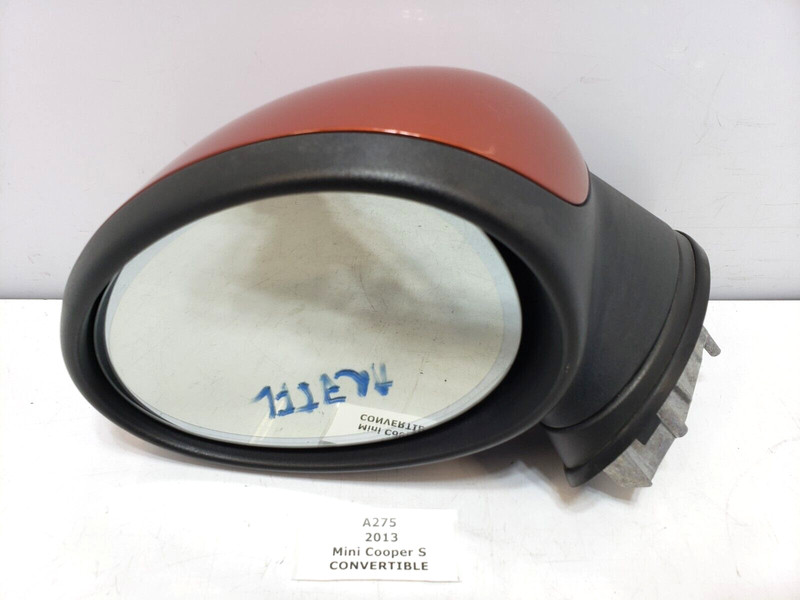 ✅ 11-15 OEM Mini Cooper S R57 Front Left Driver Side Rear View Mirror Orange B23