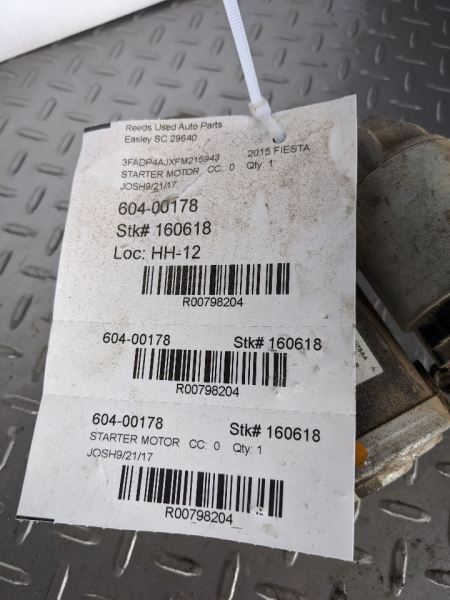 Starter Motor Without Turbo Fits 11-19 FIESTA 798204
