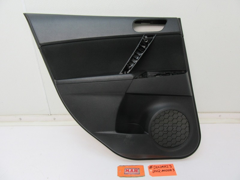 DOOR PANEL LEFT REAR DRIVER SIDE BACK SPEAKER COVER ARMREST LR for 10-13 MAZDA 3