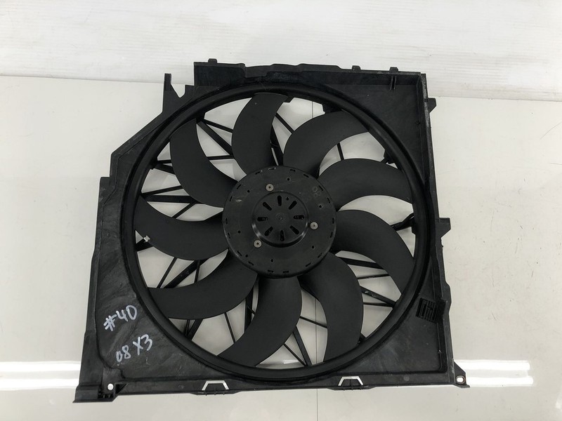 07-10 BMW X3 E83 3.0L N52 GAS ENGINE COOLING FAN MOTOR SHROUD OEM #40