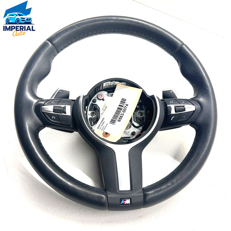 BMW M240xi F23 2017-2021 Steering Wheel M Sport Black Leather w/ Switch Assy OEM