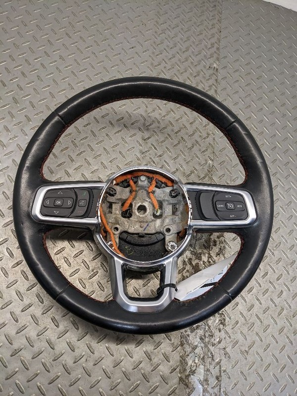 2018-2025 OEM Jeep Wrangler Rubicon Red Stitch Leather Steering Wheel 1162566
