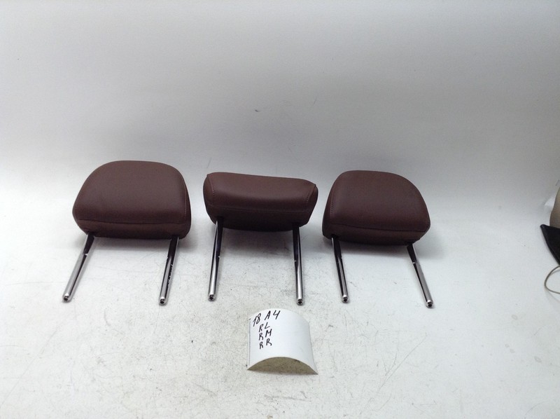 17-19 AUDI A4 REAR LEFT / CENTER / RIGHT SEAT HEADREST SET OEM