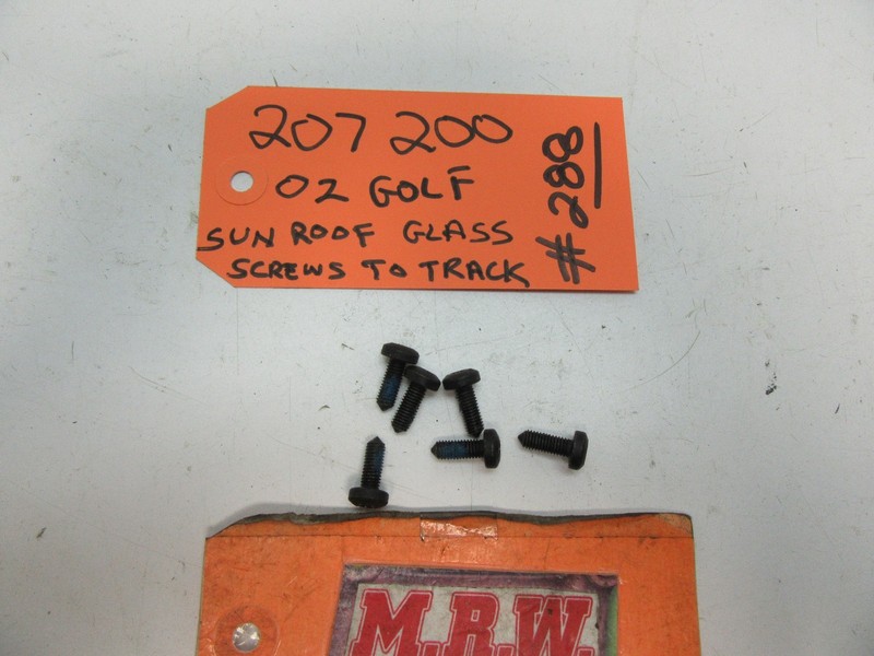 for AUDI A4 GOLF BOLT BOLTS SCREW SCREWS SUNROOF SUN ROOF GLASS WINDOW TOP TRACK