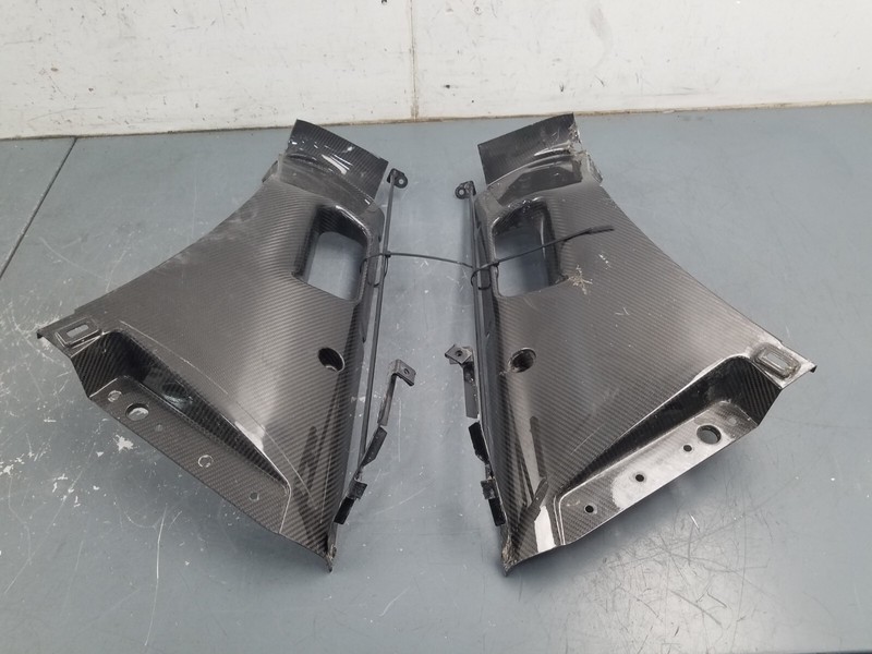 2019 McLaren 600LT 600 LT Carbon Rear Panel Moldings - Damage #6618 H2