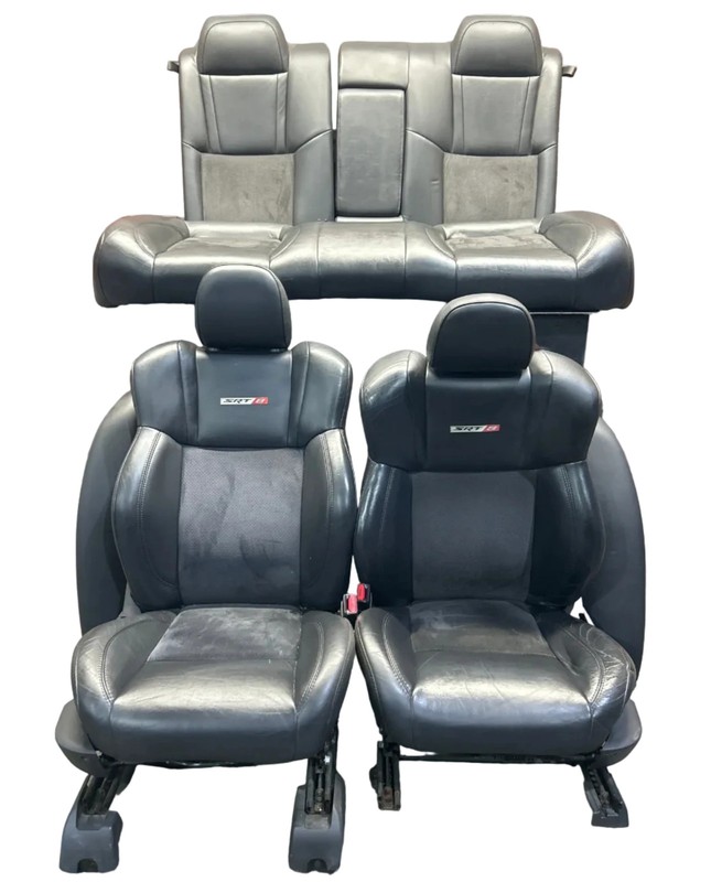 2005-2010 CHRYSLER 300C SRT8 LEATHER SUEDE HEATED FRONT REAR SEATS SEAT SET OEM