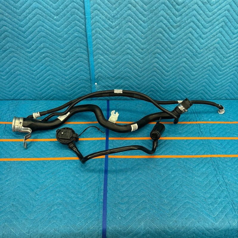 2012–2016 BMW 328i F30 Fuel Filler Neck Vent Hose w/ Leak Pump OEM 16137315813
