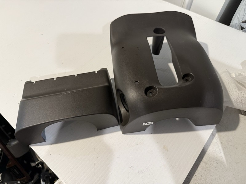 2008FORD TAURUS STEERING COLUMN SHROUD UPPER LOWER COVER OEM grey gray