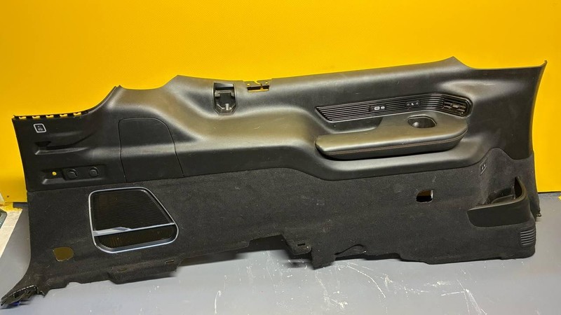2022-2025 JEEP GRAND WAGONEER L 3RD ROW TRUNK LEFT QUARTER TRIM PANEL BLACK OEM