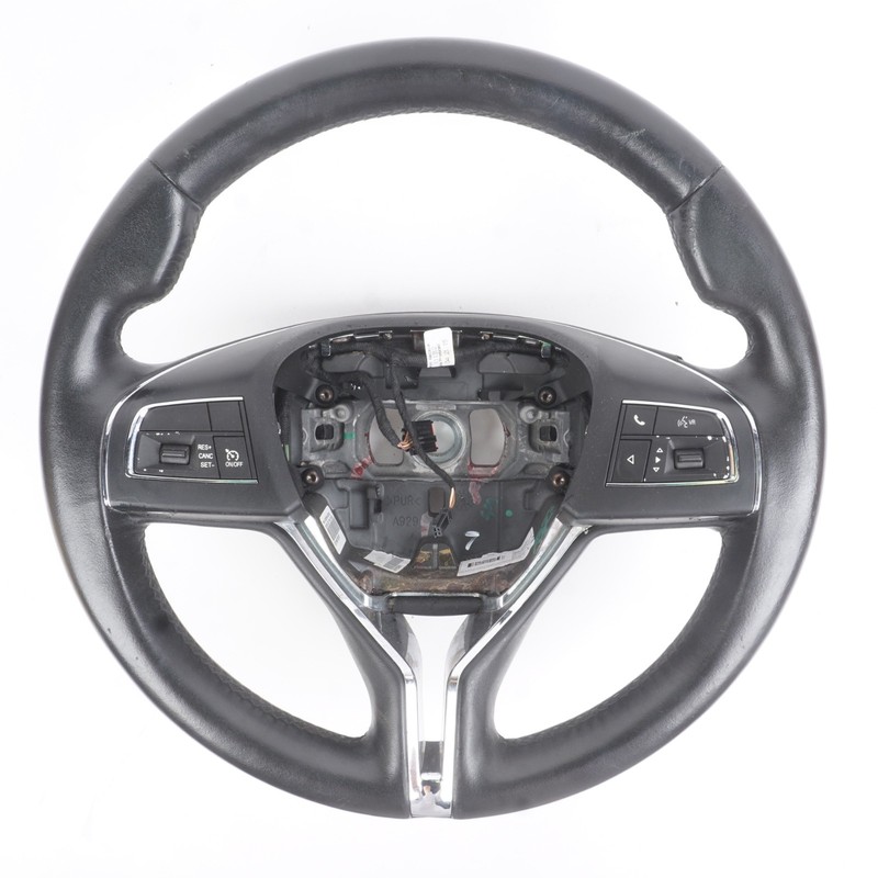2014 - 2017 Maserati Ghibli Steering Wheel Black Leather Used OEM