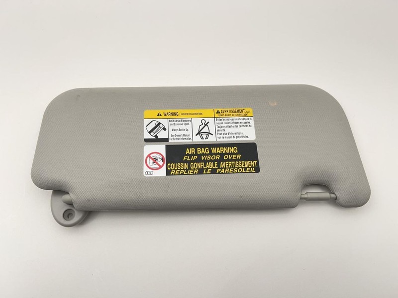 22-23 TOYOTA COROLLA CROSS LEFT SUN VISOR GRAY TC:FA10 2.0L AT AWD 62K -L- 63309