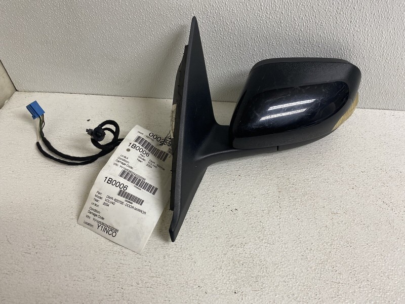 2004-2006 Volvo S40 Black Left Driver Side View Door Mirror 9 Wire Turn Signal