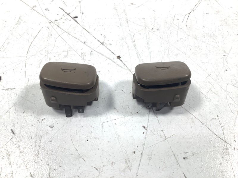 92-95 Honda Civic Left & Right Steering Wheel Horn Buttons Brown OEM
