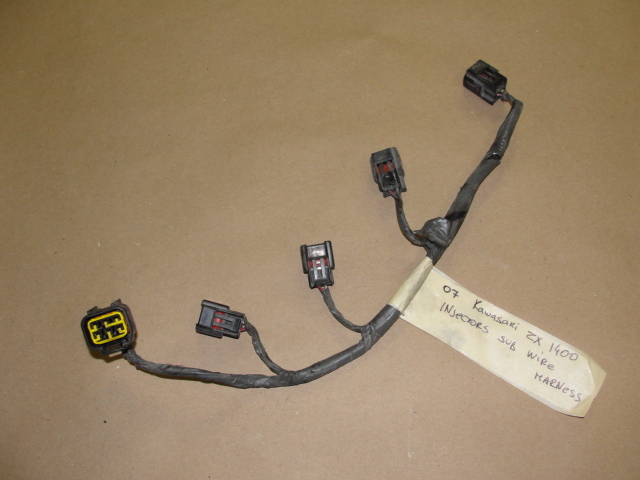 2007 KAWASAKI NINJA ZX 1400 ZX-14 INJECTORS SUB WIRING HARNESS ZX1400 ZX14 07