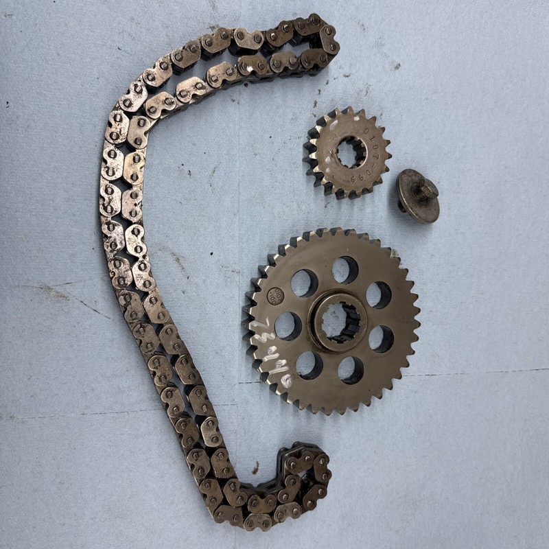 1973 Vintage Snowmobile Arctic Cat Panther 440 Chain Case Sprockets And Chain