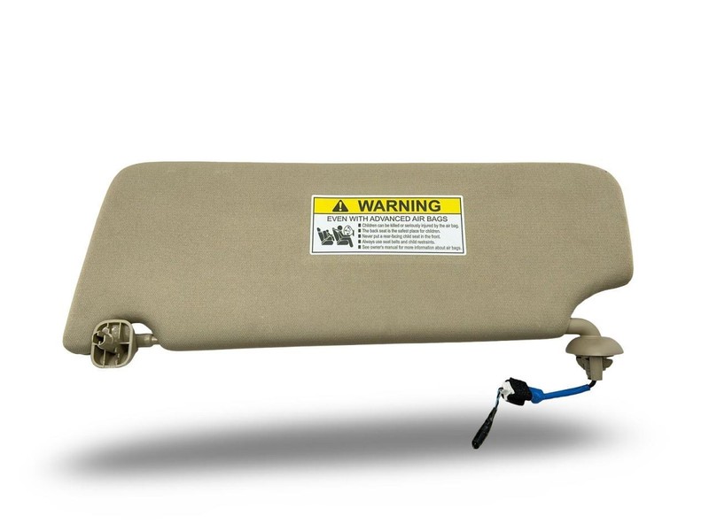 2014-2020 ACURA MDX RIGHT SUN VISOR W/ILLUMINATED TAN TC:-F-L AWD 60K BASE 59163